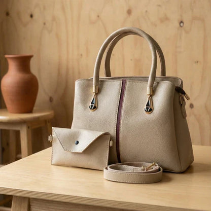 Elegant Structured Handbag & Wallet Set